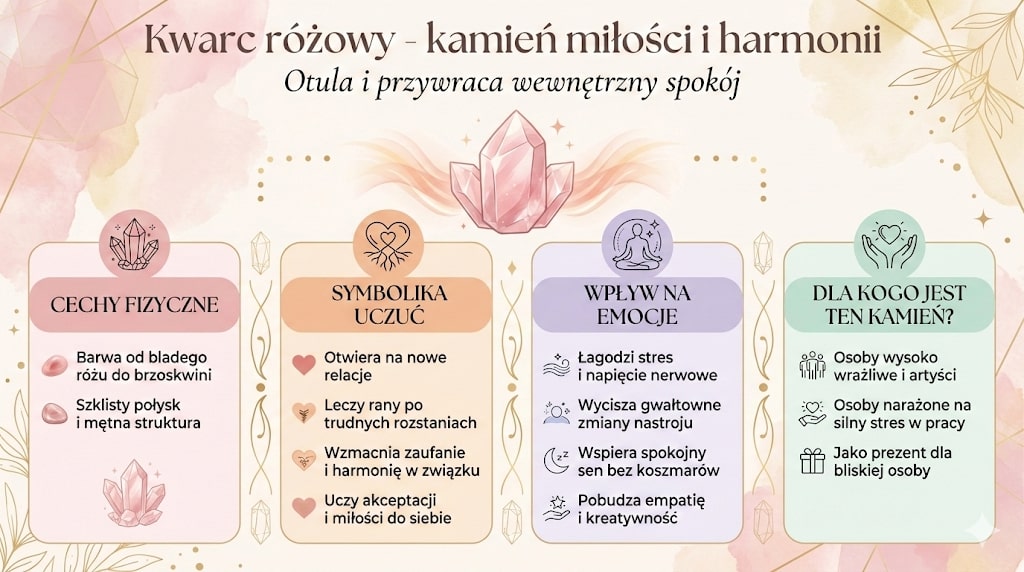 Kwarc różowy - kamień miłości i harmonii