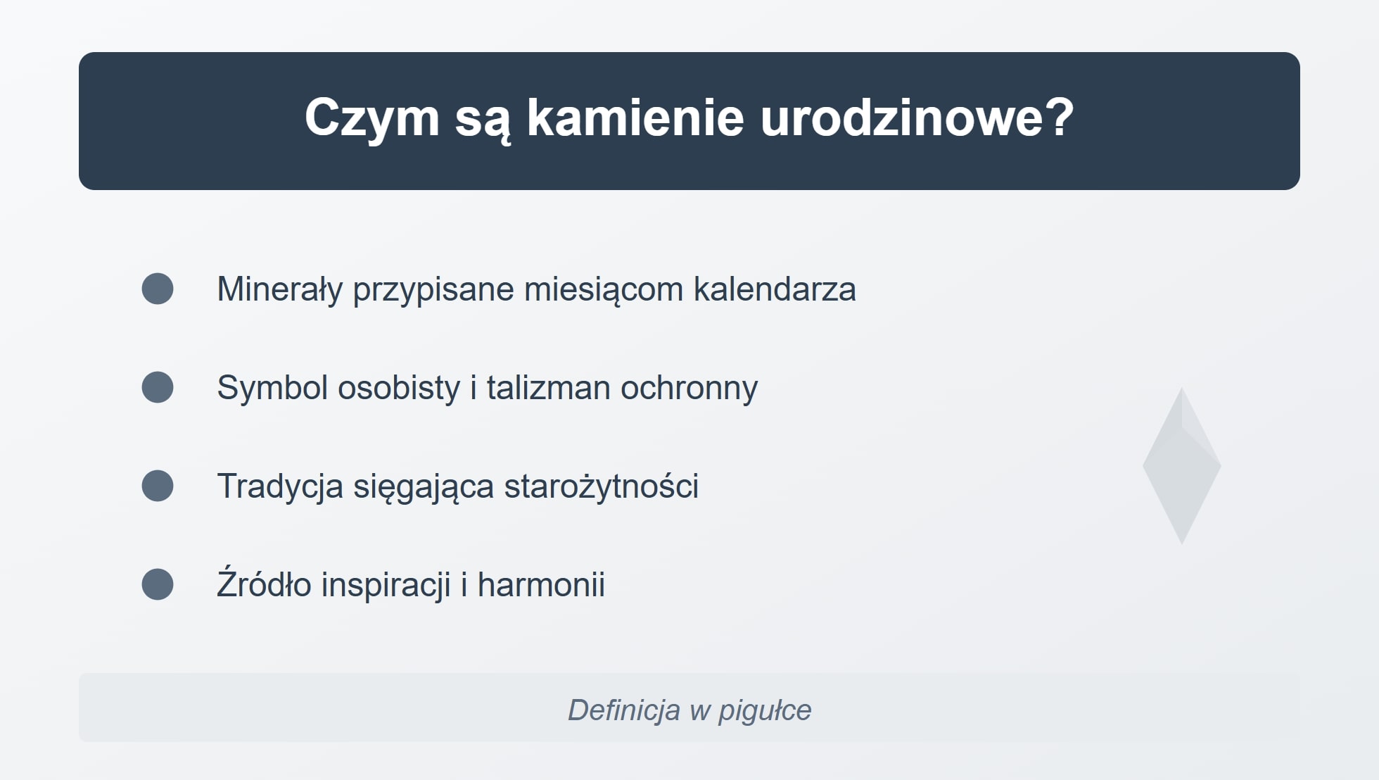 Czym są kamienie urodzinowe?