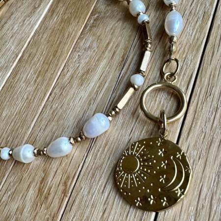 Bądź w harmonii i równowadze - ręcznie robiony naszyjnik z pereł i hematytów