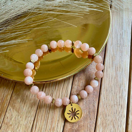 Kamień słoneczny - bransoletka z kamieni naturalnych