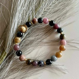 Turmalin - przyjaźń i bogactwo - bransoletka z kamieni naturalnych