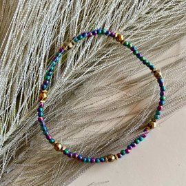 Hematyt - tęczowa radość - bransoletka z kamieni naturalnych
