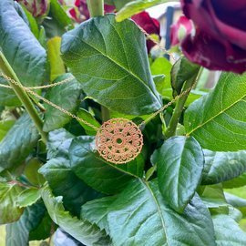 Rozeta ażurowa - łańcuszek, naszyjnik