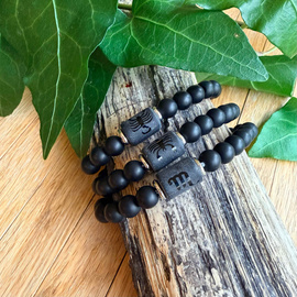 Znaki zodiaku, ręczenie robiona bransoletka z kamieni naturalnych, wybierz swój znak zodiaku