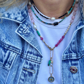 Naszyjnik Mocy – Siła Natury w Każdym Detalu - talizman siły, ochrony i równowagi - ręczenie robiony naszyjnik z kamieni naturalnych