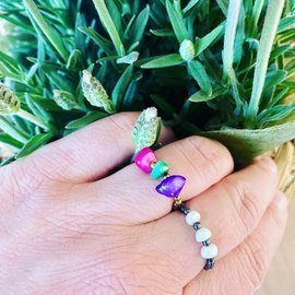 Harmonia Siła Słońce - pierścionek z kamieni 